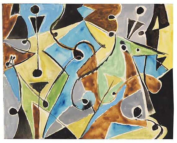 Ernst Wilhelm Nay - Girlandenbild