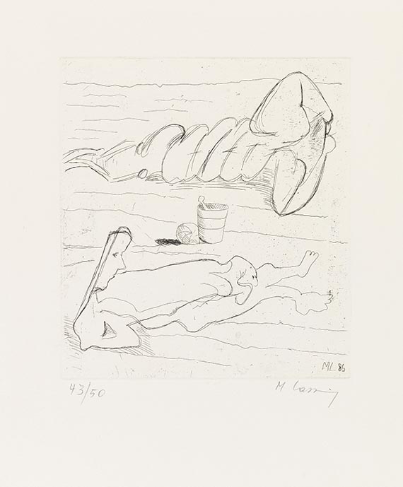 Maria Lassnig - 7 Kupferstiche - 