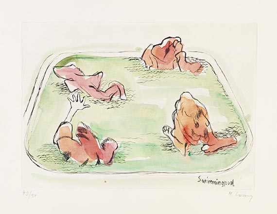 Maria Lassnig - 7 Kupferstiche - 
