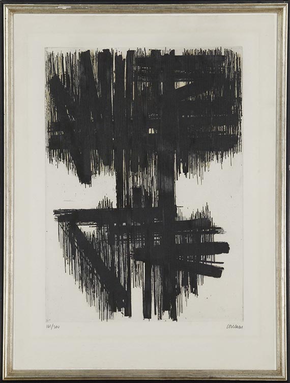 Pierre Soulages - Eau-forte VI - Frame image