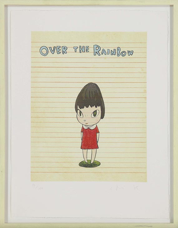 Yoshitomo Nara - Over the Rainbow - Frame image