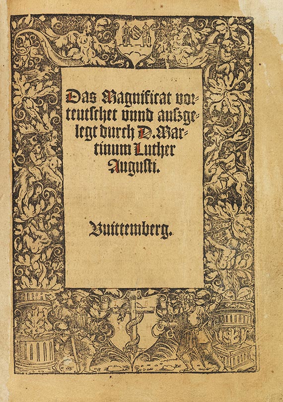 Martin Luther - 7 Lutherdrucke. Dabei: 2 Werke von J. Jonas - 