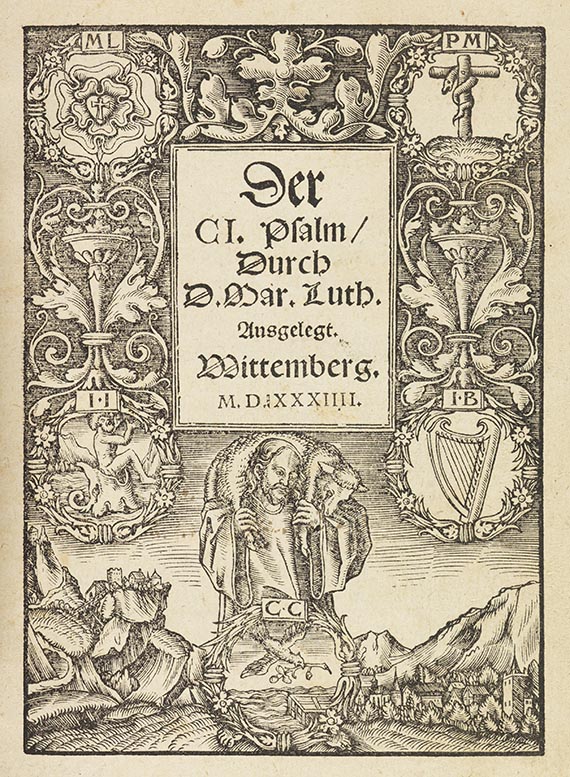 Martin Luther - 7 Lutherdrucke. Dabei: 2 Werke von J. Jonas - 