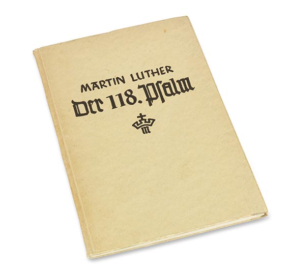 Dietrich Bonhoeffer - Eigenhändige Widmung m. U. (1935) in: M. Luther, Der 118. Psalm - 