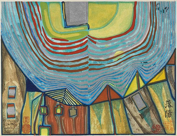 Friedensreich Hundertwasser - Nana Hyaka Mizu. Mit 7 Grafiken - 