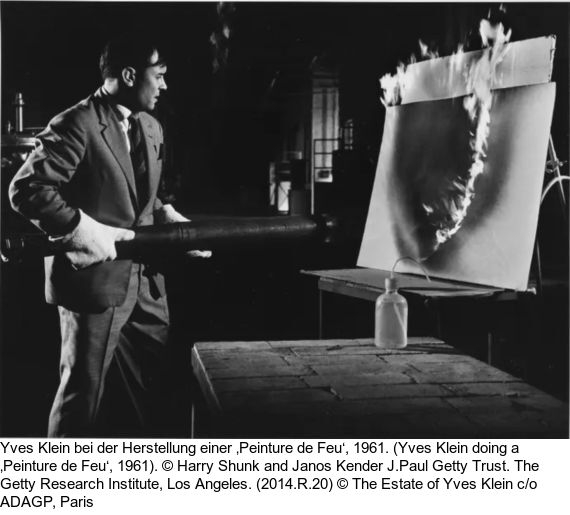 Yves Klein - Peinture de Feu Coleur, sans titre,(FC 11)