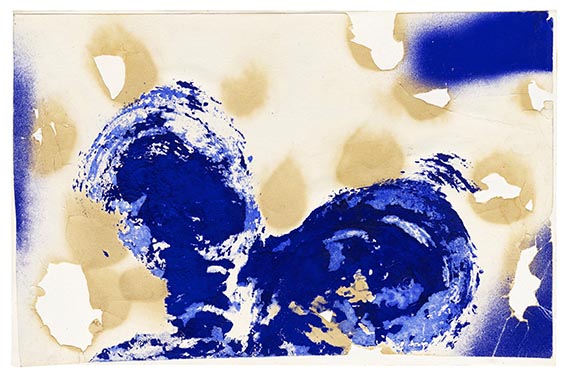 Yves Klein - Peinture de Feu Coleur, sans titre,(FC 11) - 