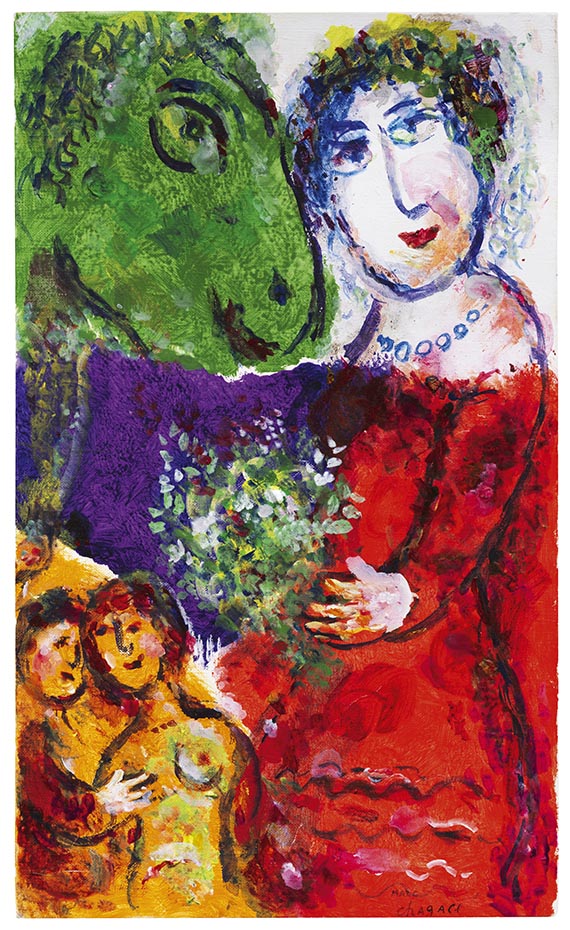 Marc Chagall - La Femme en rouge