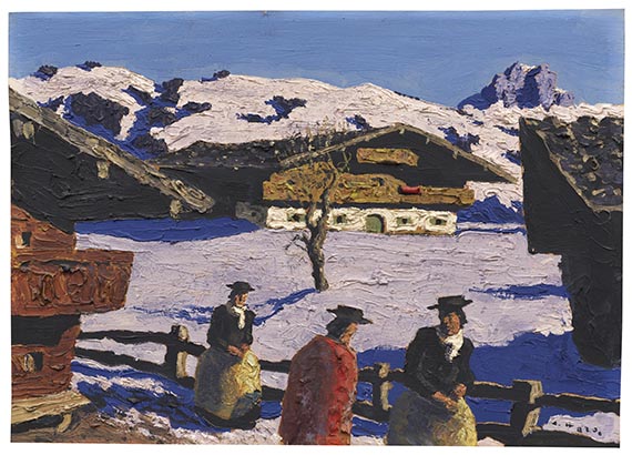 Alfons Walde - Winter in Tirol  (Spätwinter / Bergfrühling)