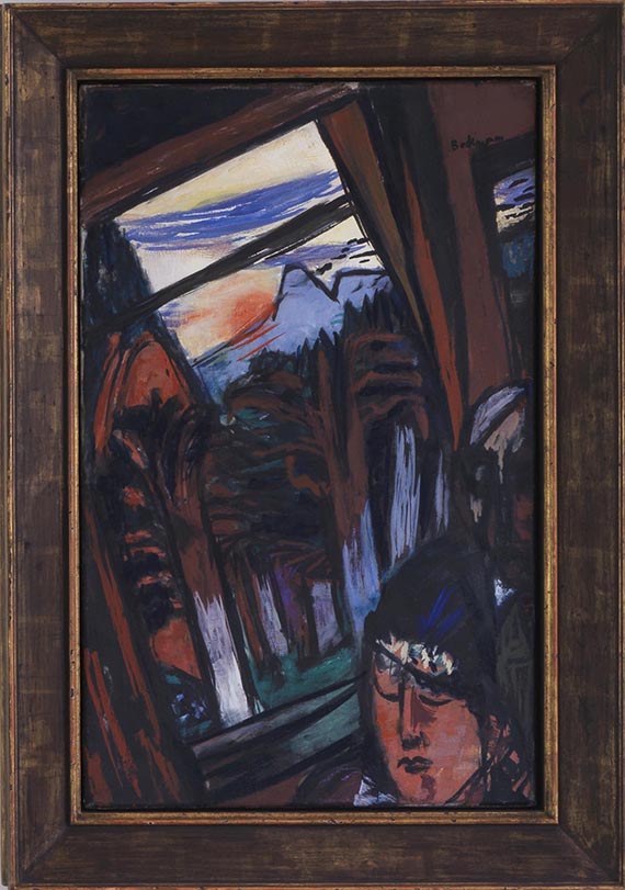 Max Beckmann - Drahtseilbahn in Baden-Baden (Bergbahn in Colorado) - Frame image