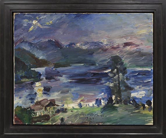 Lovis Corinth - Walchensee, aufgehender Mond - Frame image