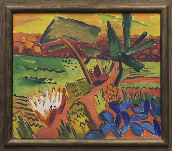 Karl Schmidt-Rottluff - Landschaft (Garten) - Frame image