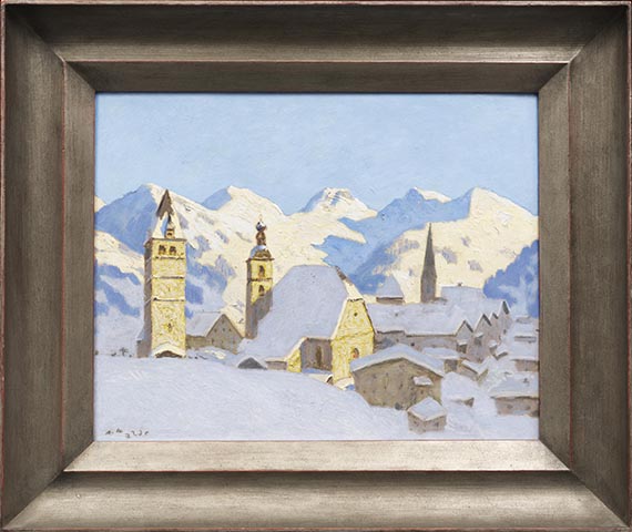 Alfons Walde - Kitzbühel im Winter - Frame image