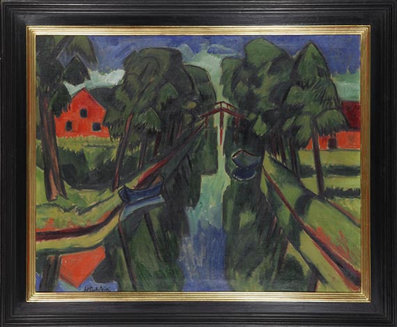 Hermann Max Pechstein - Der Mühlengraben - Frame image