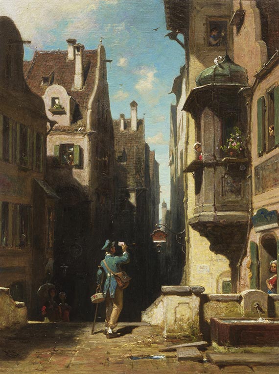 Carl Spitzweg - Der Postbote