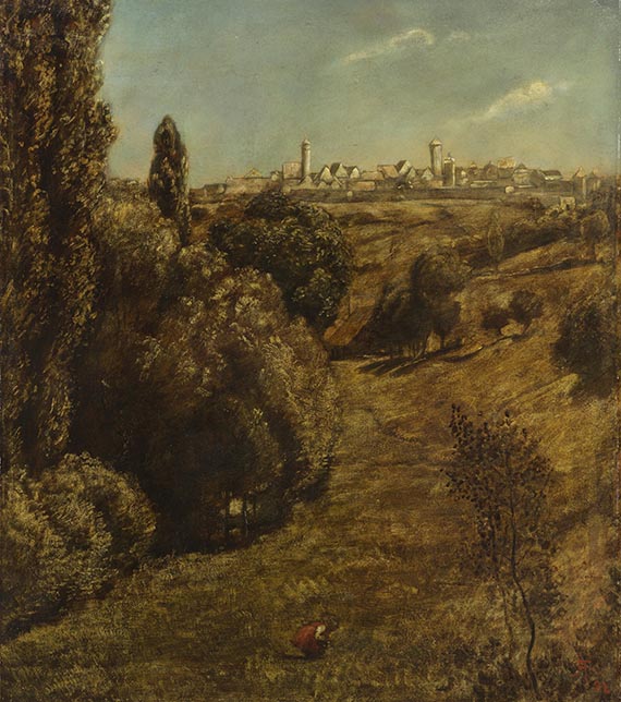 Hans Thoma - Taubertal mit Blick auf Rothenburg