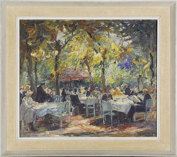 Otto Pippel - Kaffeegarten in München - Frame image