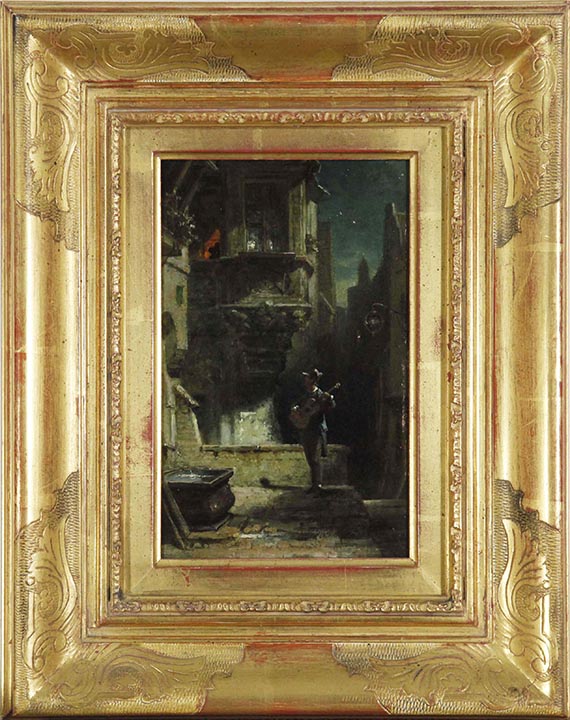 Carl Spitzweg - Das Ständchen - Frame image