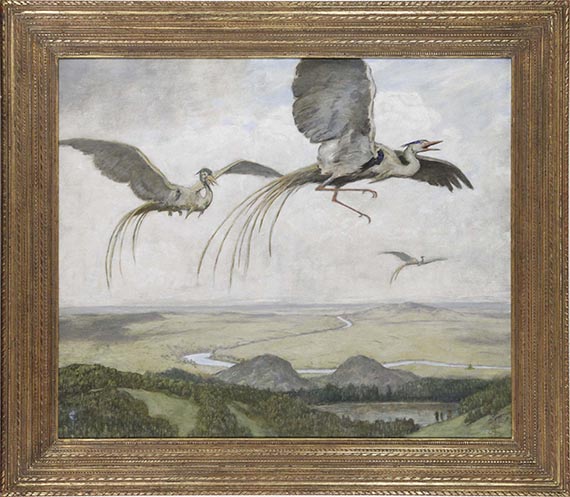 Hans Thoma - Wundervögel - Frame image