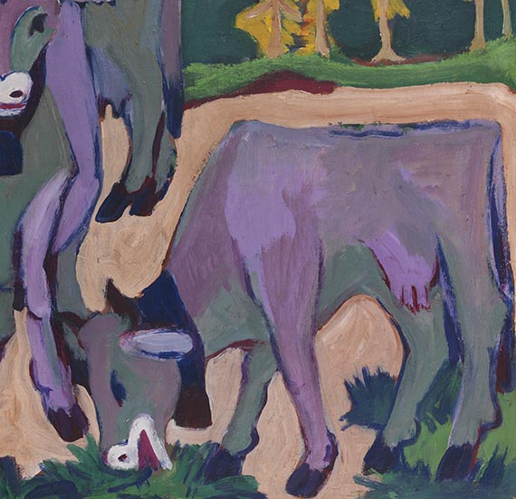 Ernst Ludwig Kirchner - Kühe im Herbst - 