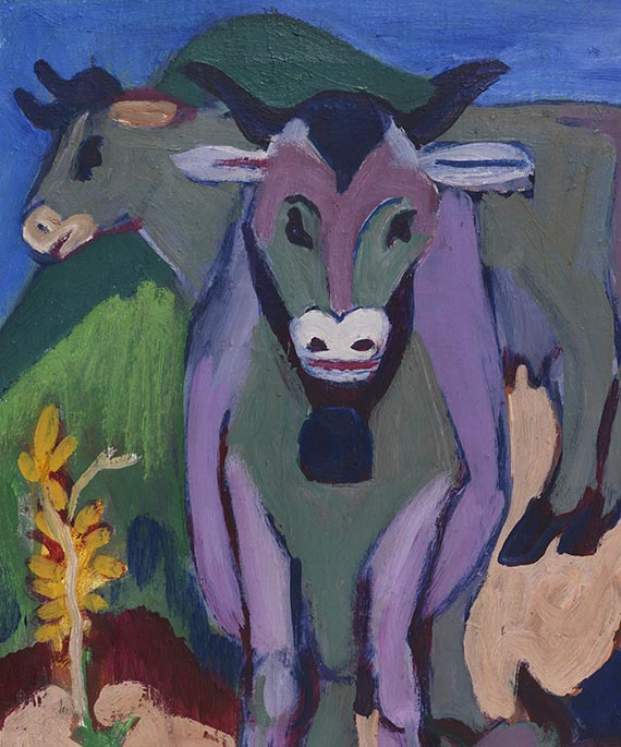 Ernst Ludwig Kirchner - Kühe im Herbst - 