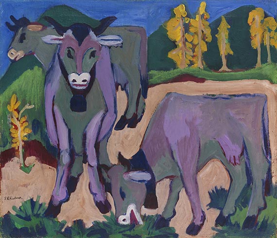Ernst Ludwig Kirchner - Kühe im Herbst