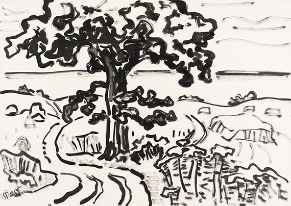 Karl Schmidt-Rottluff - Große Eiche an der See