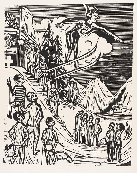 Ernst Ludwig Kirchner - Skisprung