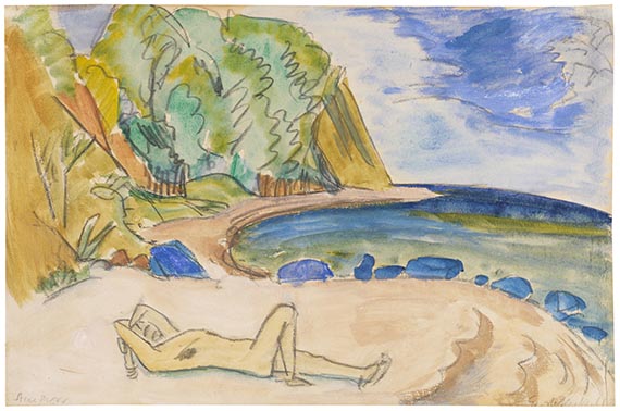 Erich Heckel - Am Meer (Strand)