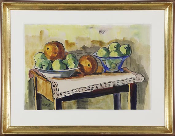 Karl Schmidt-Rottluff - Stillleben mit Äpfeln und Orangen - Frame image