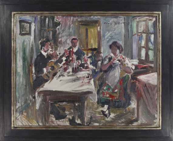 Lovis Corinth - Tiroler Bauernstube - Frame image