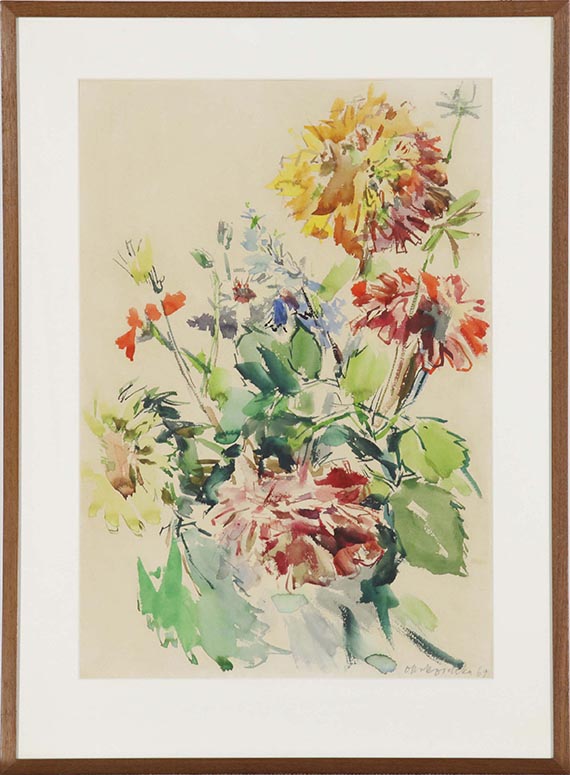 Oskar Kokoschka - Blumenstillleben - Frame image