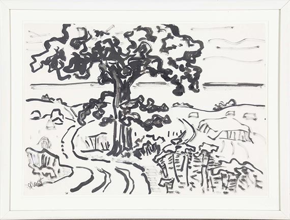 Karl Schmidt-Rottluff - Große Eiche an der See - Frame image