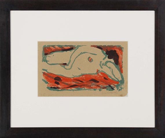 Erich Heckel - Liegende - Frame image