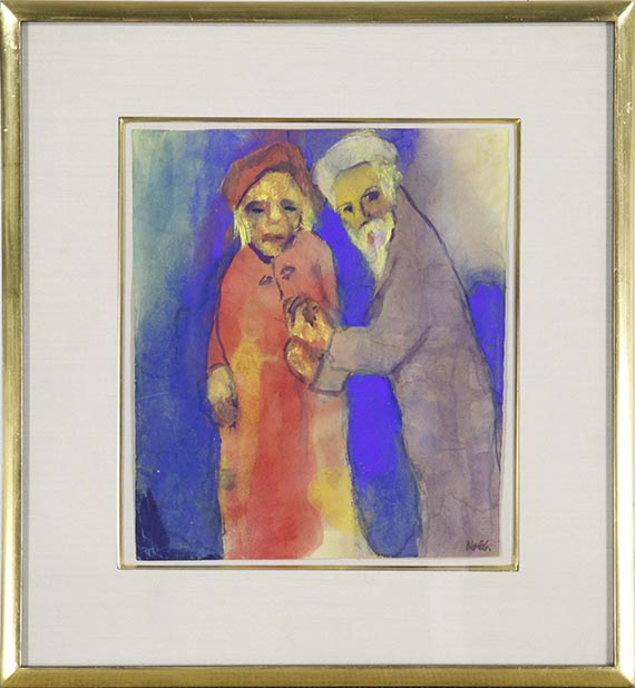 Emil Nolde - Einsames Paar - Frame image