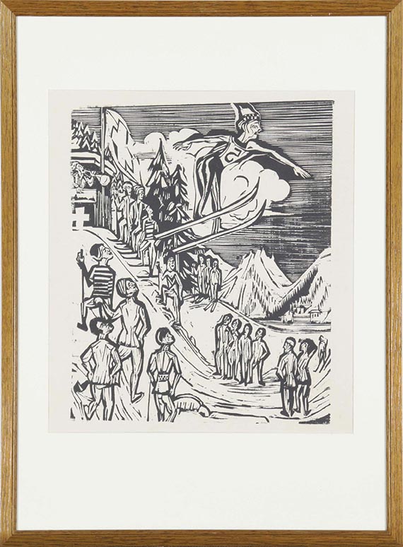 Ernst Ludwig Kirchner - Skisprung - Frame image