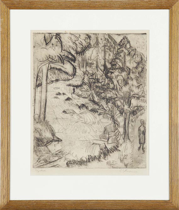 Ernst Ludwig Kirchner - Waldbach / Sertigbach - Frame image