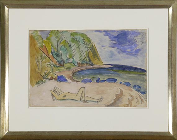 Erich Heckel - Am Meer (Strand) - Frame image