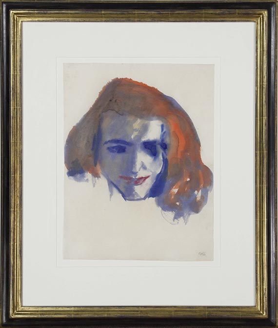 Emil Nolde - Rothaarige (Stephanie Wiesand) - Frame image