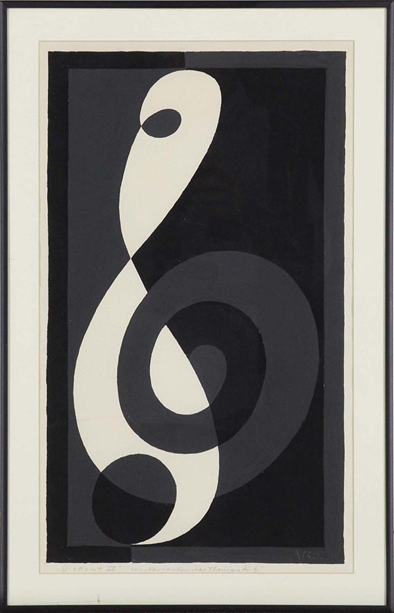 Josef Albers - Diskant VII, aus Varianten des Themas A - Frame image