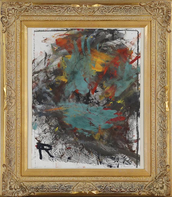 Arnulf Rainer - Ohne Titel (Rembrandt) - Frame image