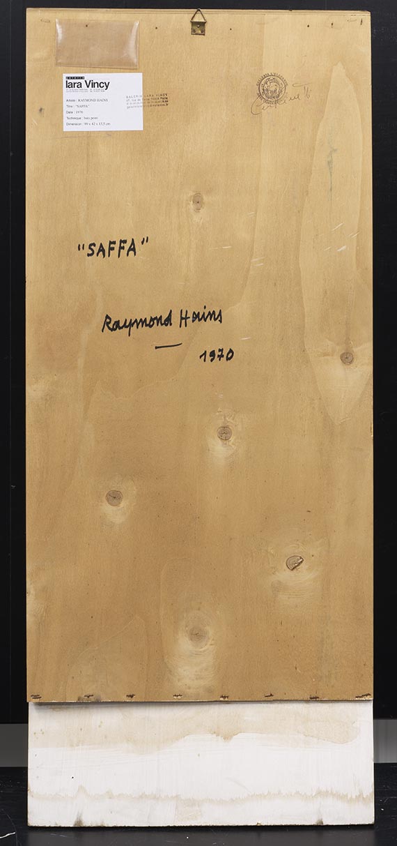 Raymond Hains - SAFFA - Back side