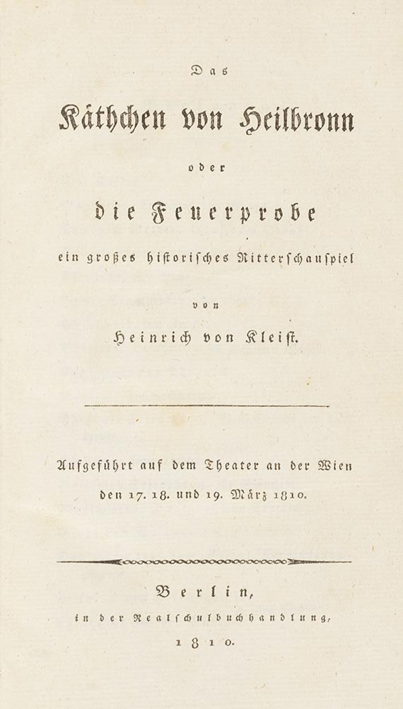 Heinrich von Kleist - Käthchen von Heilbronn