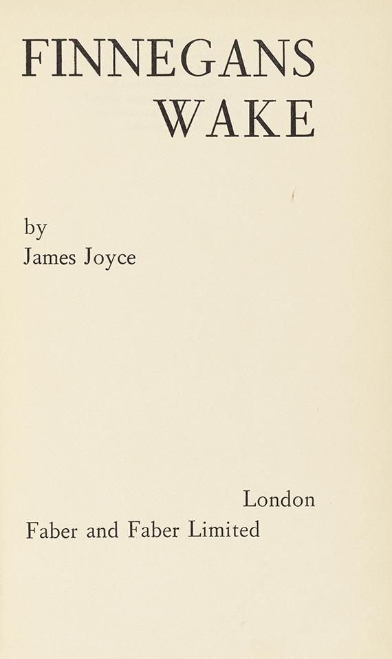 James Joyce - Finnegans wake