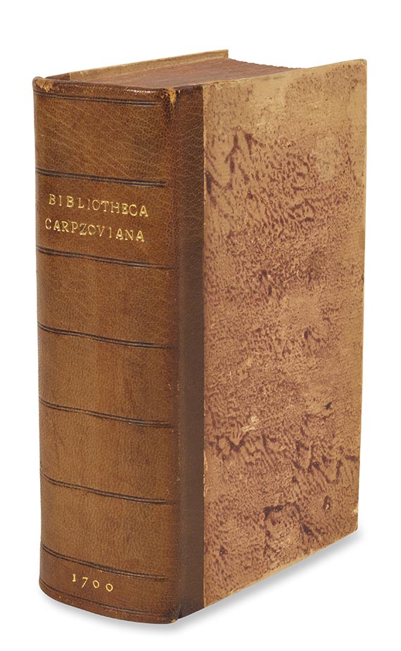 Johann Benedict Carpzov - Bibliotheca Carpzoviana - 