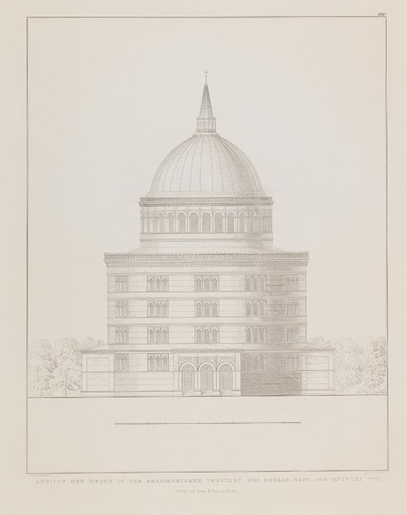 Karl Friedrich Schinkel - (Baukunst). Architekton. Entwürfe - 