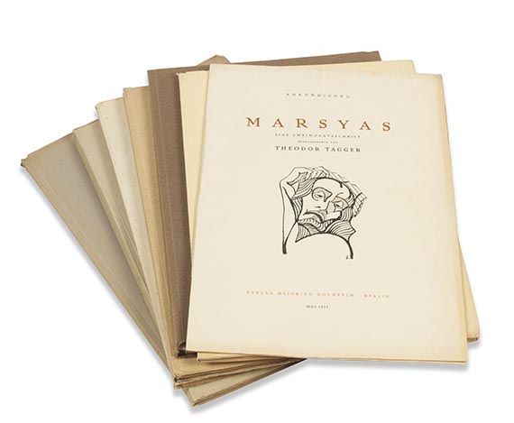   - Marsyas. 6 Hefte und Ankündigungsheft - 