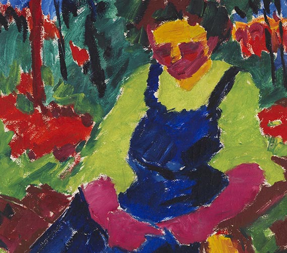 Karl Schmidt-Rottluff - Sitzende im Grünen - 