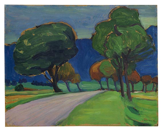 Gabriele Münter - Straße nach Weilheim