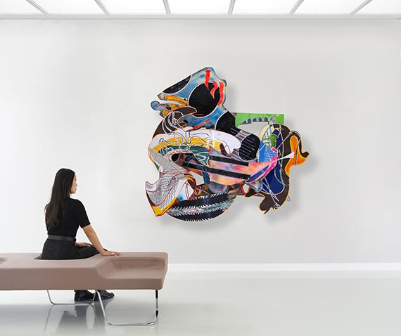 Frank Stella<br />The Pequod Meets the Rosebud (D-19, 1X), 1991